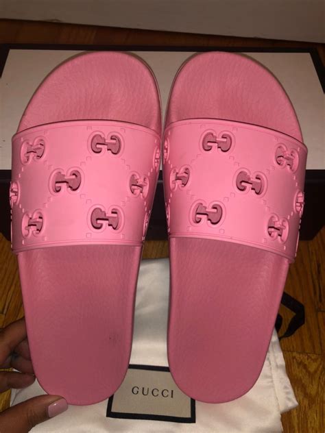 gucci pink slippers|Gucci Slides for Women .